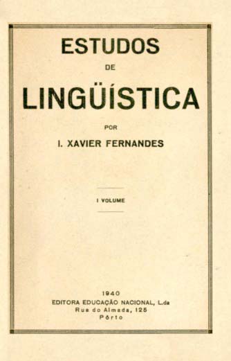 ESTUDOS DE LINGUISTICA