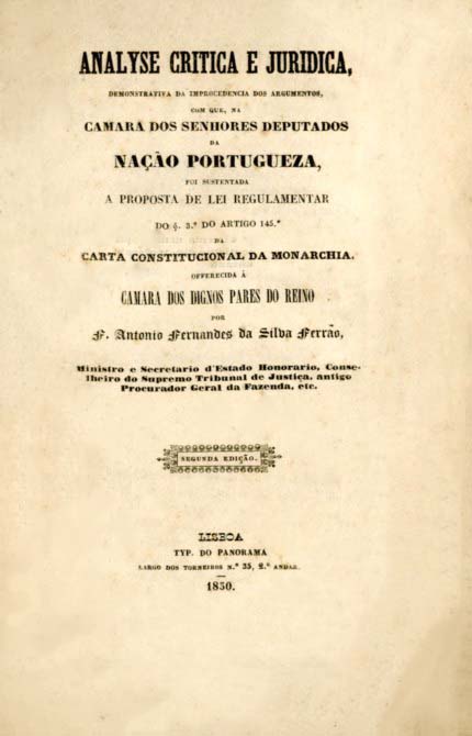 ANALISE CRITICA E JURIDICA