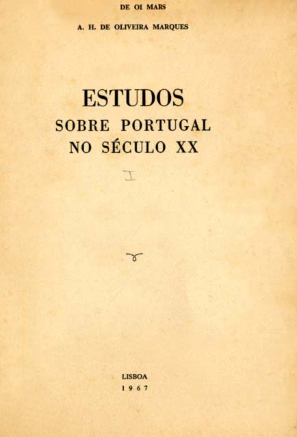 ESTUDOS SOBRE PORTUGAL NO SECULO 20