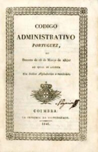 CODIGO ADMINISTRATIVO PORTUGUES