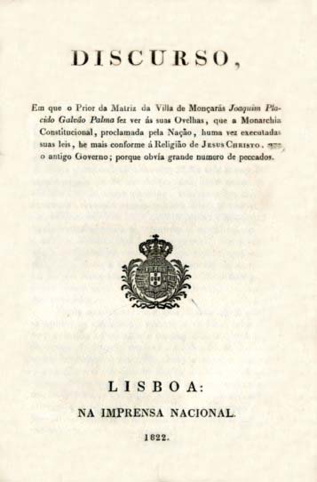 DISCURSO EM QUE O PRIOR DA MATRIZ DA VILA DE MONSARAS