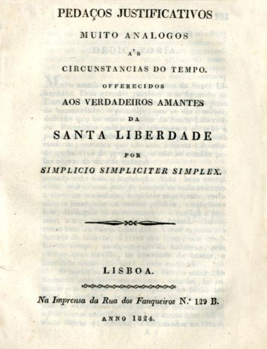 PEDAÇOS JUSTIFICATIVOS MUITO ANALOGOS AS CIRCUNSTANCIAS DO TEMPO