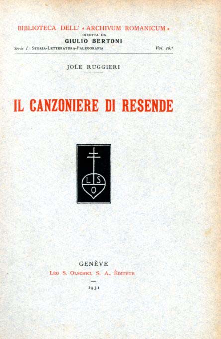 CANZONIERE DI RESENDE