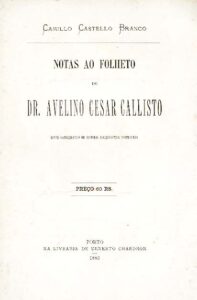 NOTAS A FOLHETO DO DOUTOR AVELINO CESAR CALISTO