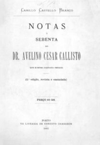 NOTAS A SEBENTA DO DOUTOR AVELINO CESAR CALISTO