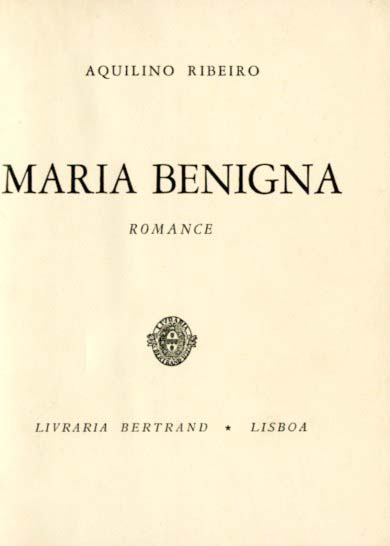 MARIA BENIGNA. ANTECIPAÇAO
