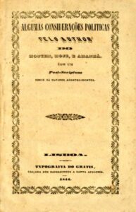 ALGUMAS CONSIDERAÇOES POLITICAS PELO AUTOR DO ONTEM HOJE E AMANHA
