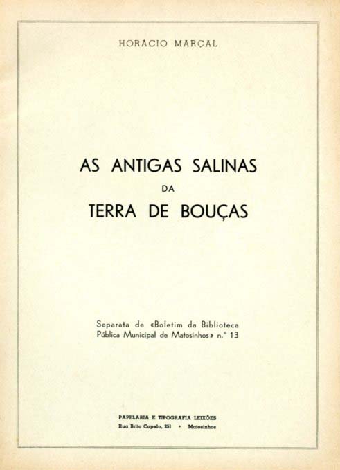 ANTIGAS SALINAS DA TERRA DE BOUÇAS