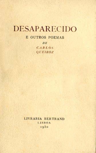 DESAPARECIDO E OUTROS POEMAS