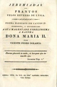 JEREMIADAS OU PRANTOS PELOS REVEZES DE LISIA