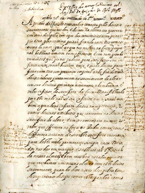 Excessos do amor Divino collegidos da paixão de Cristo Nosso Senhor