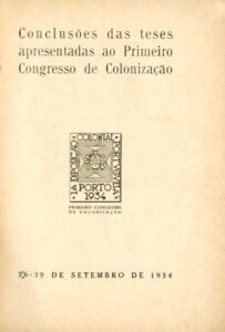 CONCLUSOES DAS TESES APRESENTADAS AO PRIMEIRO CONGRESSO DE COLONIZAÇAO