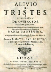 ALIVIO DE TRISTES E CONSOLAÇAO DE QUEIXOSOS