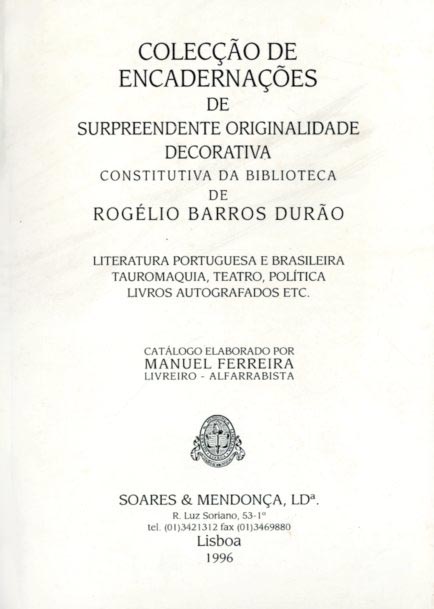 BIBLIOTECA DE ROGELIO BARROS DURAO