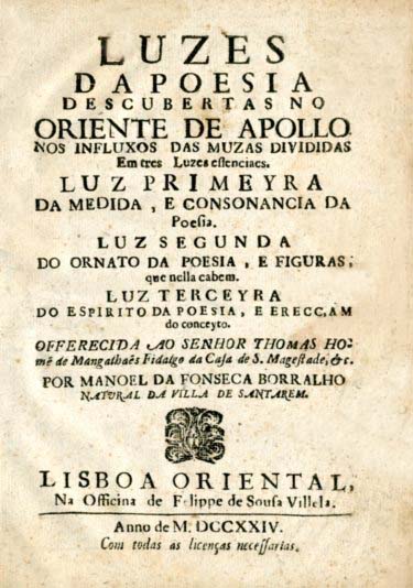 LUZES DA POESIA DESCOBERTAS NO ORIENTE DE APOLO