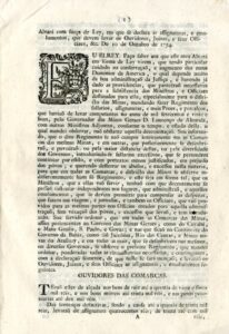 Alvara com forma de Lei pelo qual Vossa Magestade e servido declarar as assinatu