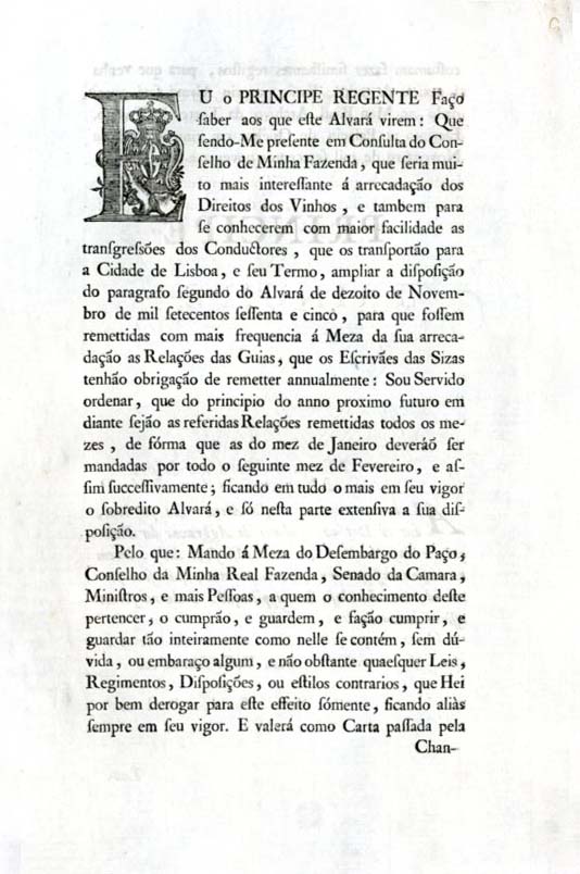 Alvara por que Vossa Alteza Real e servido ordenar ampliando o paragrafo segundo