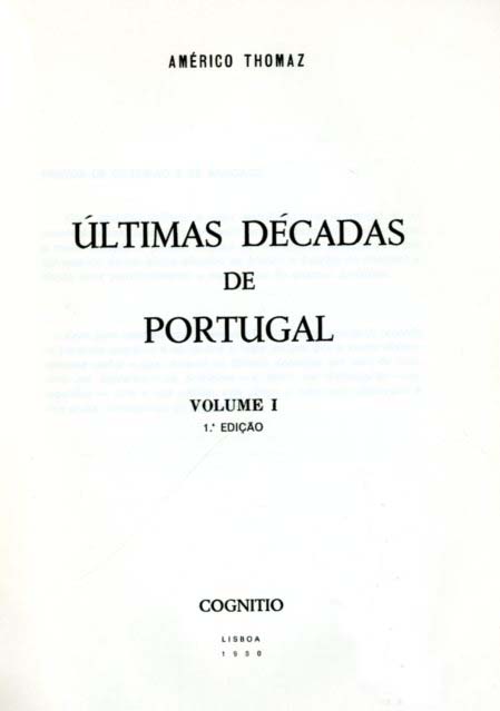 ULTIMAS DECADAS DE PORTUGAL