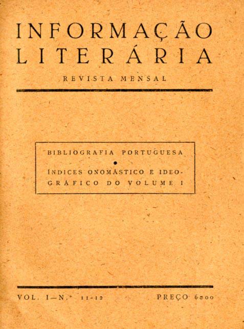 INFORMAÇAO LITERARIA