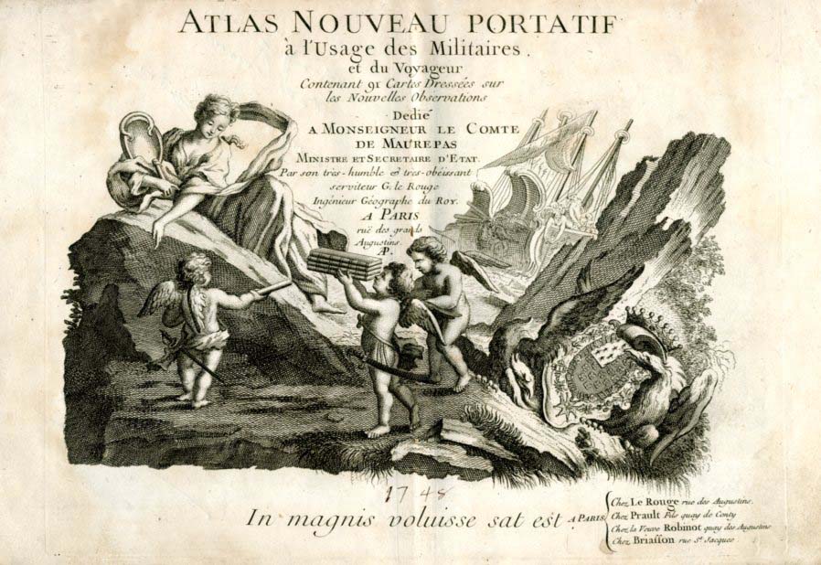 ATLAS NOUVEAU PORTATIF À L’USAGE DES MILITAIRES ET DU VOYAGEUR