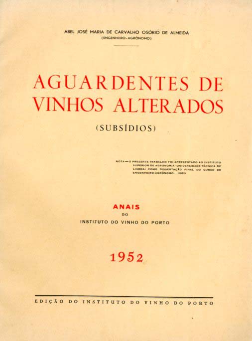 AGUARDENTES DE VINHOS ALTERADOS