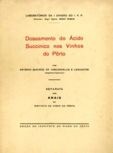 DOSEAMENTO DO ACIDO SUCCINICO NOS VINHOS DO PORTO