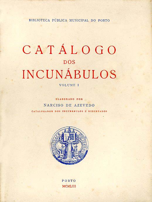 CATALOGO DOS INCUNABULOS