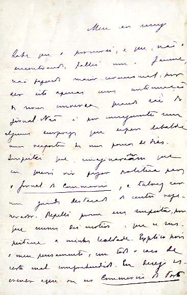 CARTA AUTOGRAFA