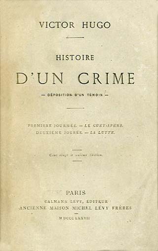 HISTOIRE D’UN CRIME