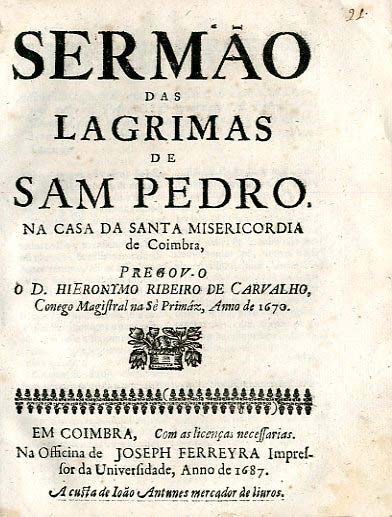 SERMAO DAS LAGRIMAS DE SAO PEDRO