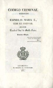 CODIGO CRIMINAL INTENTADO PELA RAINHA DONA MARIA