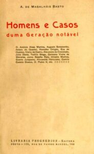HOMENS E CASOS DUMA GERAÇAO NOTAVEL
