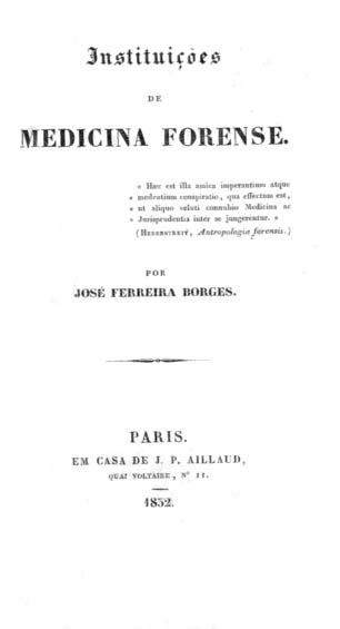 INSTITUIÇOES DE MEDICINA FORENSE