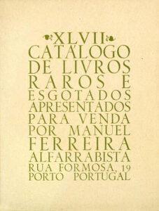 47 º catálogo de livros raros, antigos e/ou esgotados