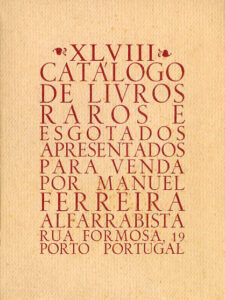 48 º catálogo de livros raros, antigos e/ou esgotados