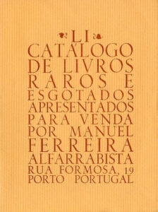 51 º catálogo de livros raros, antigos e/ou esgotados