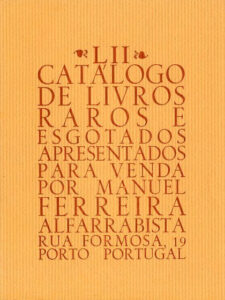 52 º catálogo de livros raros, antigos e/ou esgotados