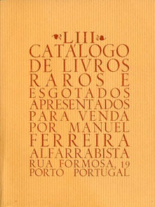 53 º catálogo de livros raros, antigos e/ou esgotados