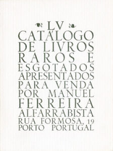 55 º catálogo de livros raros, antigos e/ou esgotados