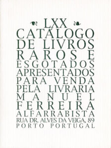70 º catálogo de livros raros, antigos e/ou esgotados