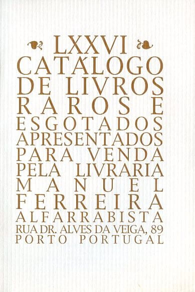 76 º catálogo de livros raros, antigos e/ou esgotados
