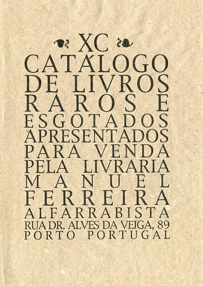 90 º catálogo de livros raros, antigos e/ou esgotados