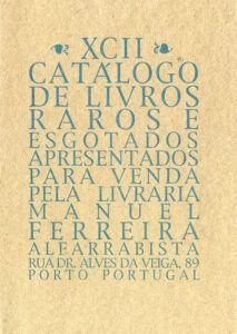 92 º catálogo de livros raros, antigos e/ou esgotados