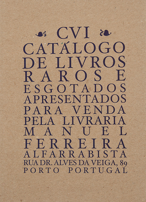 106 º catálogo de livros raros, antigos e/ou esgotados