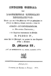 INDICE GERAL DOS DOCUMENTOS OFICIAIS LEGISLATIVOS