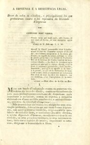 IMPRENSA E A RESISTENCIA LEGAL