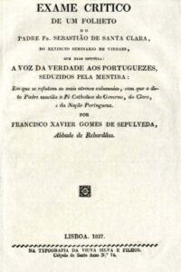 EXAME CRITICO DE UM FOLHETO DO PADRE FREI SEBASTIAO DE SANTA CLARA