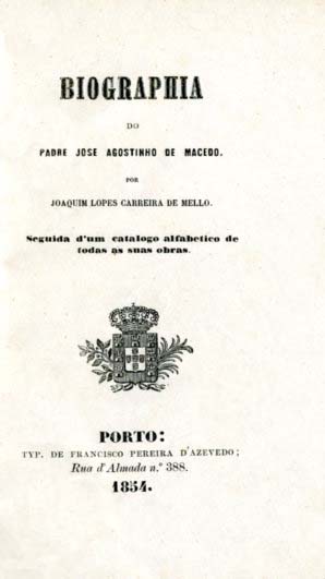 BIOGRAFIA DO PADRE JOSE AGOSTINHO DE MACEDO