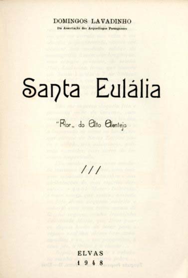 SANTA EULALIA FLOR DO ALTO ALENTEJO