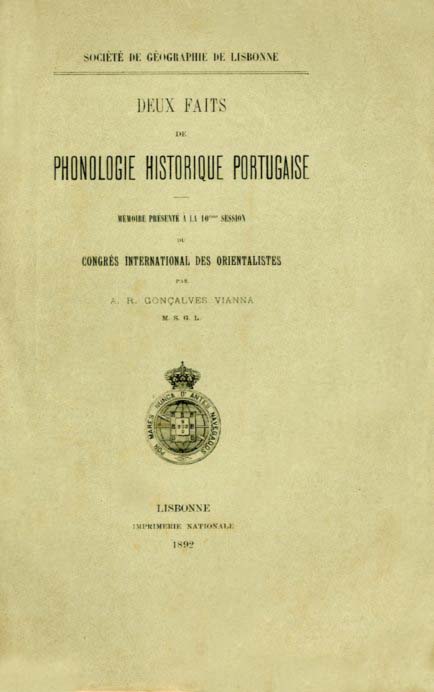 DEUX FAITS DE PHONOLOGIE HISTORIQUE PORTUGAISE